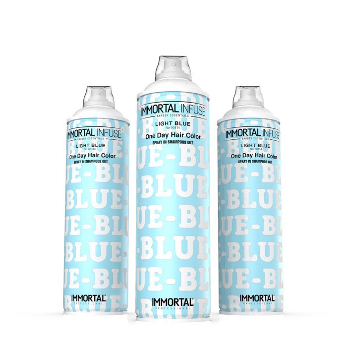 Immortal Infuse One Day Hair Color Spray Light Blue 200ML (CS)