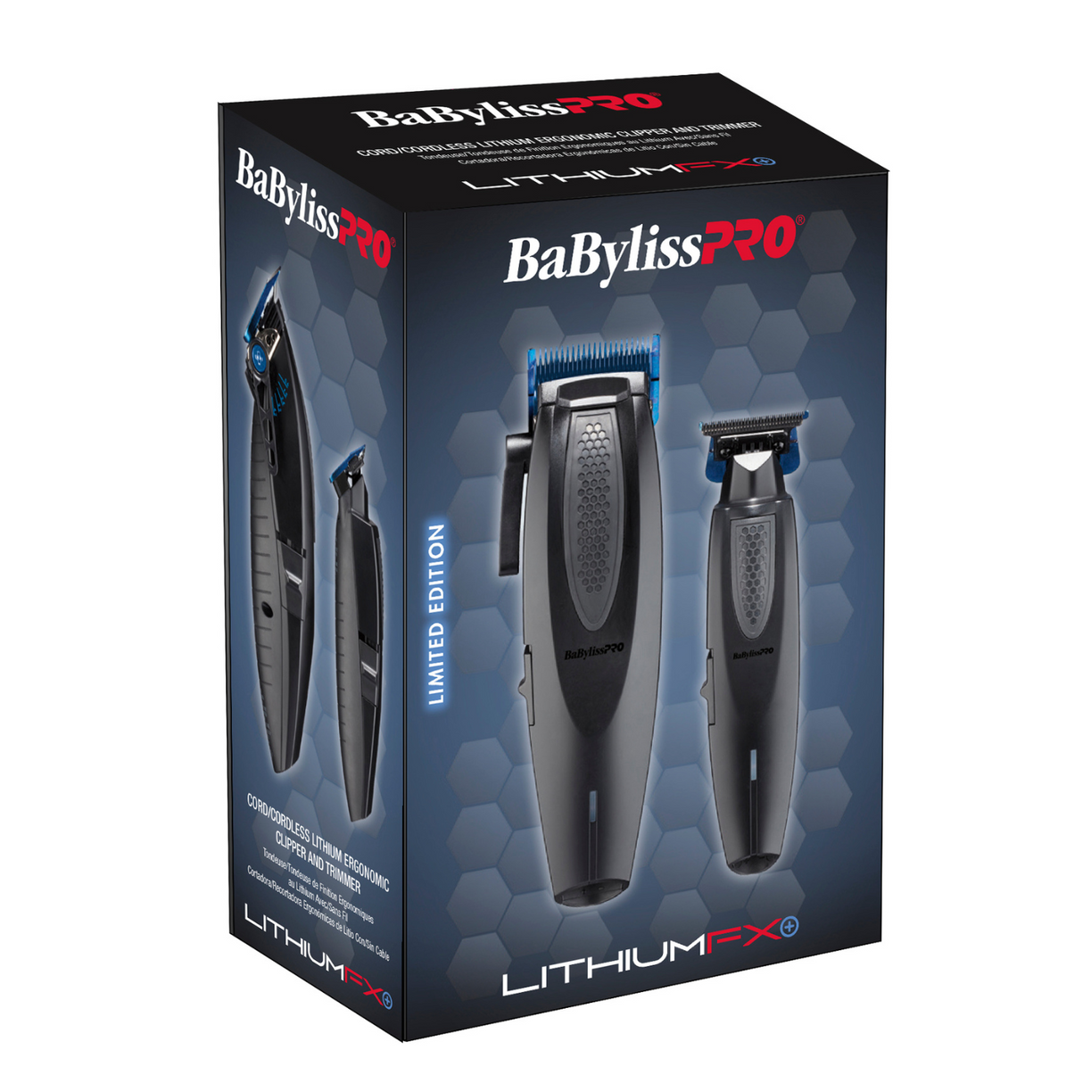 BabylissPro LithiumFX+ Limited Edition Ergonomic Clipper & Trimmer Set