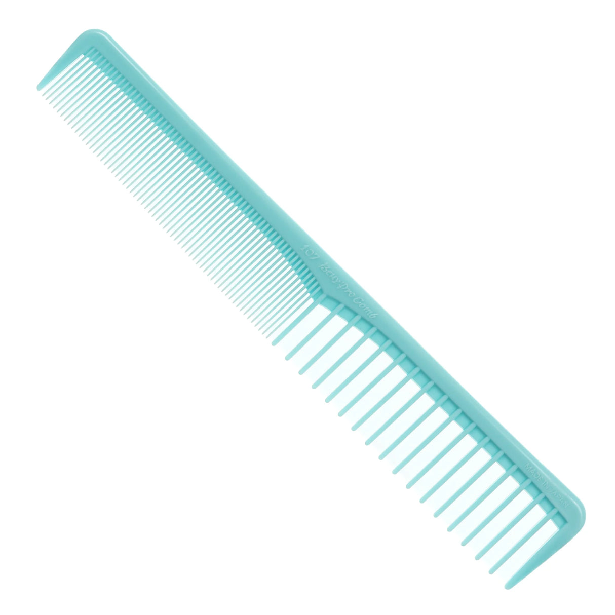 Beuy Pro Cutting Comb #107 Blocking Cut Comb - Ice Blue Exclusive Color