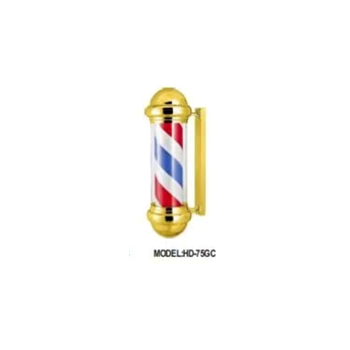Levant Premium Barber Pole 02 - Gold & Red/Blue 29"