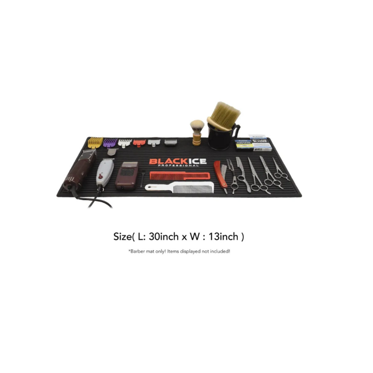 Black Ice Barber Mat Large