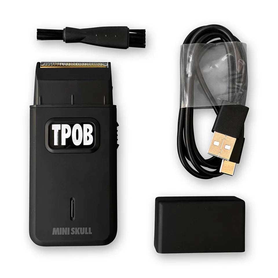 TPOB Mini Skull Single Foil Shaver - Blackout Edition