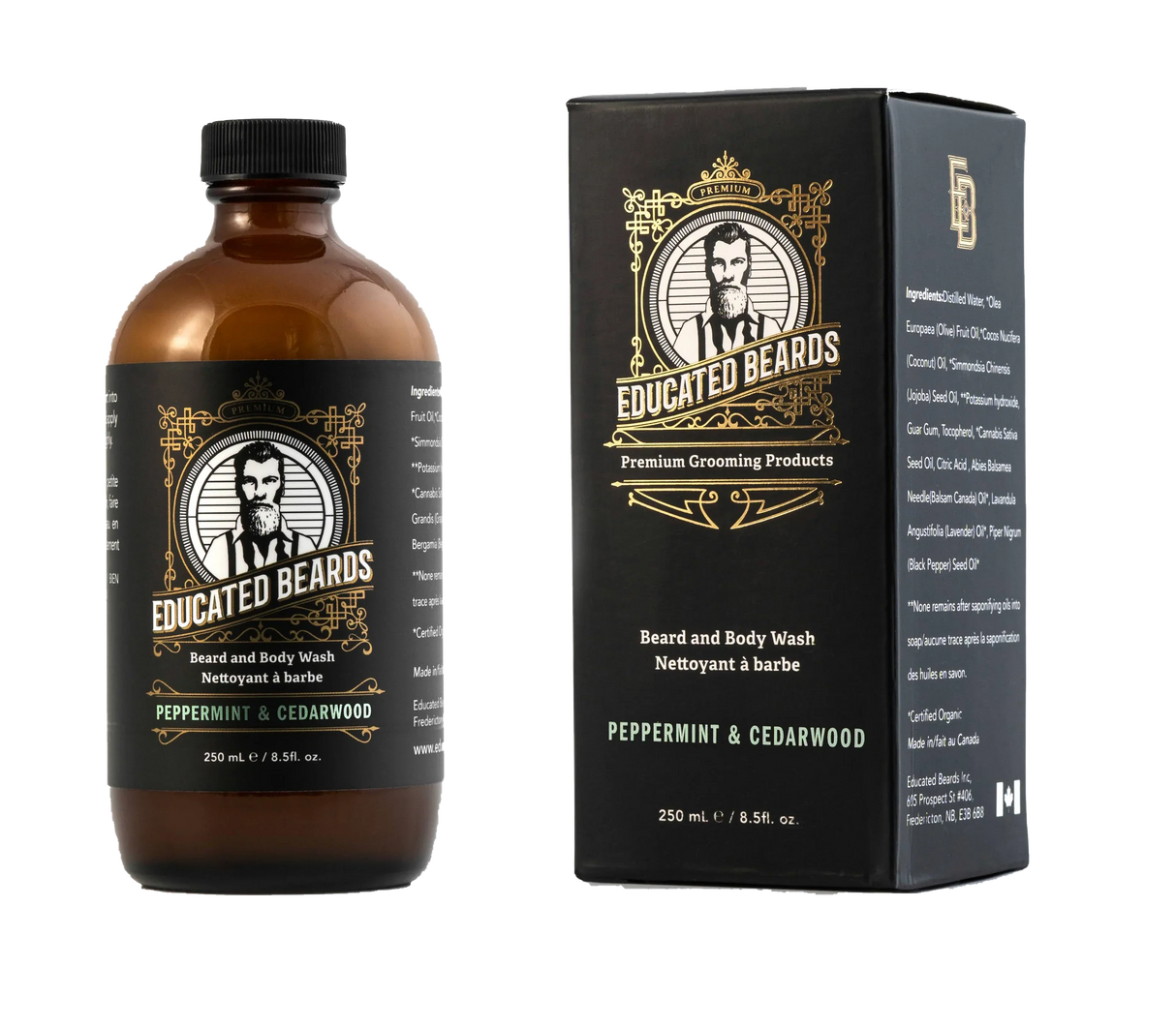 Educated Beards Peppermint Cedarwood Beard Wash 250ml