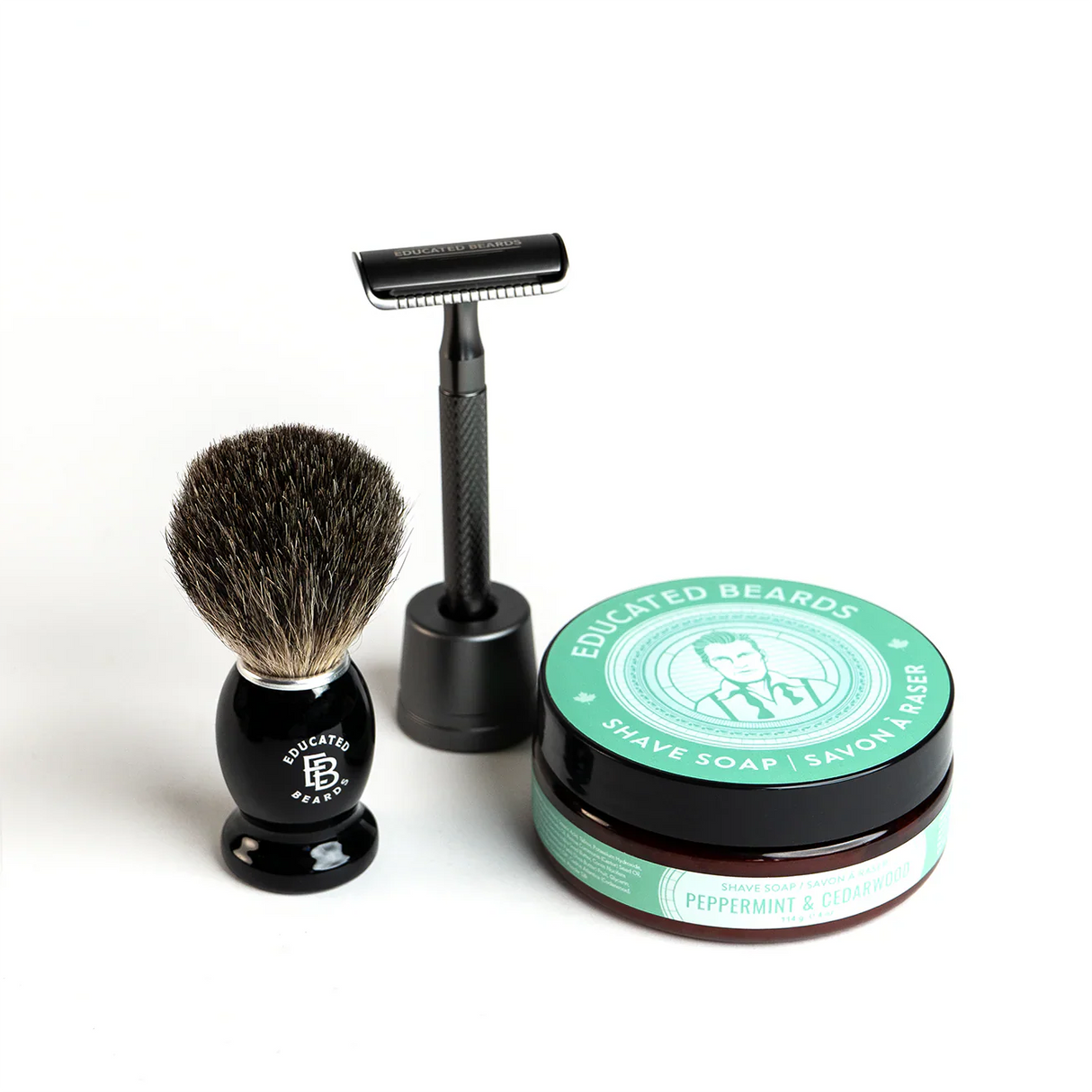 Educated Beards Peppermint & Cedarwood Shave Kit