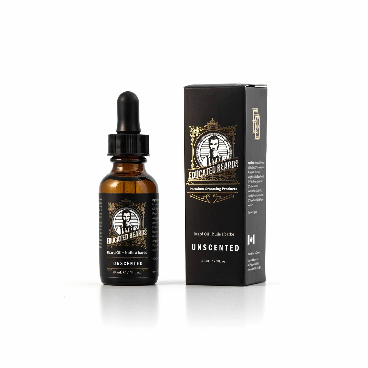 Educated Beards Unscented Beard Oil 30ml