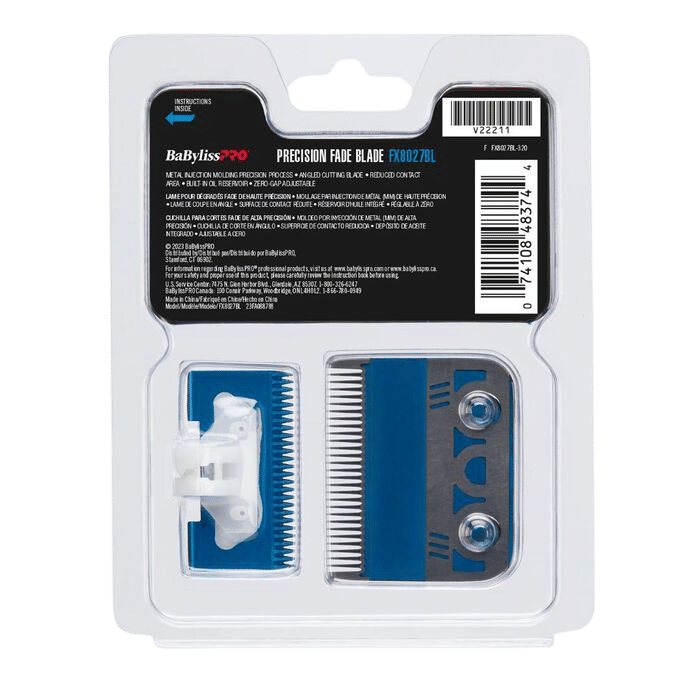 BabylissPro Blue Titanium Metal-Injection Molded (MIM) Precision Fade Blade