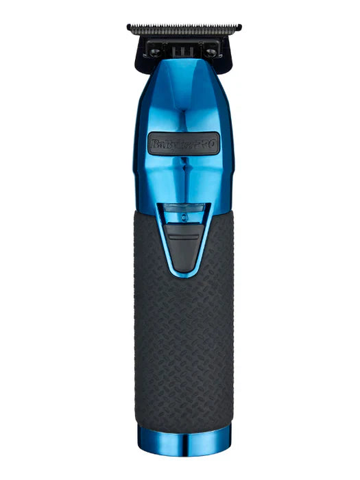 BabylissPro BlueFX+ Skeleton Metal Trimmer + Double Foil Shaver Black and Blue Limited Edition