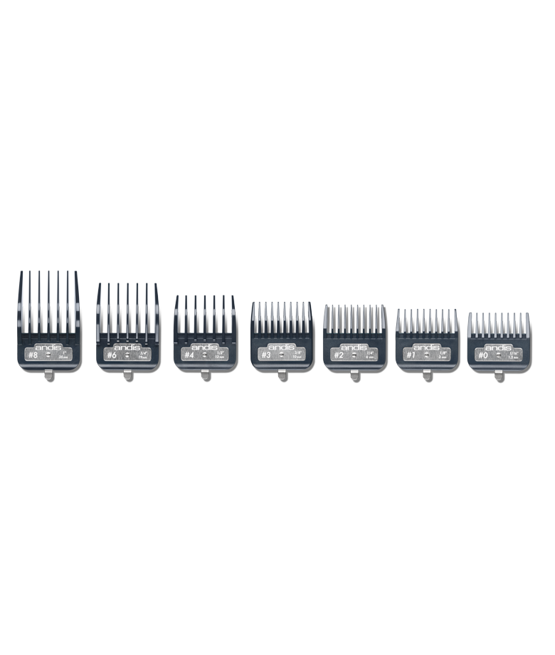 Andis Master Premium Metal Clip Comb Set - Empire Barber Supply
