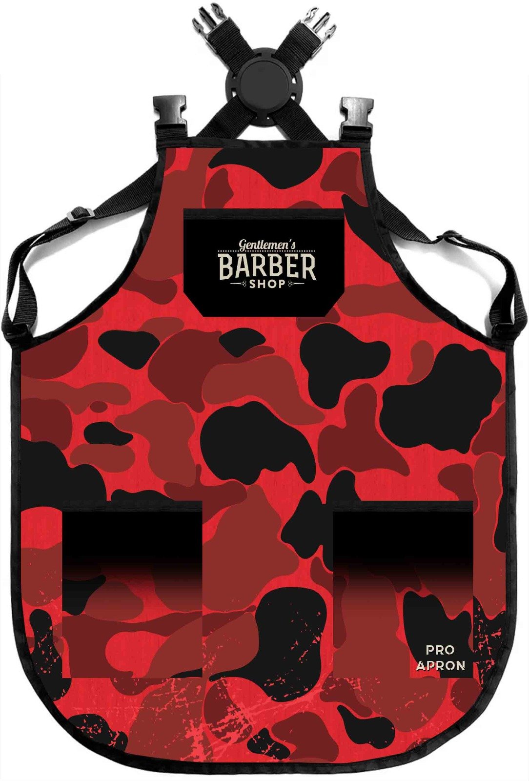 Barber Mood Army Red Apron