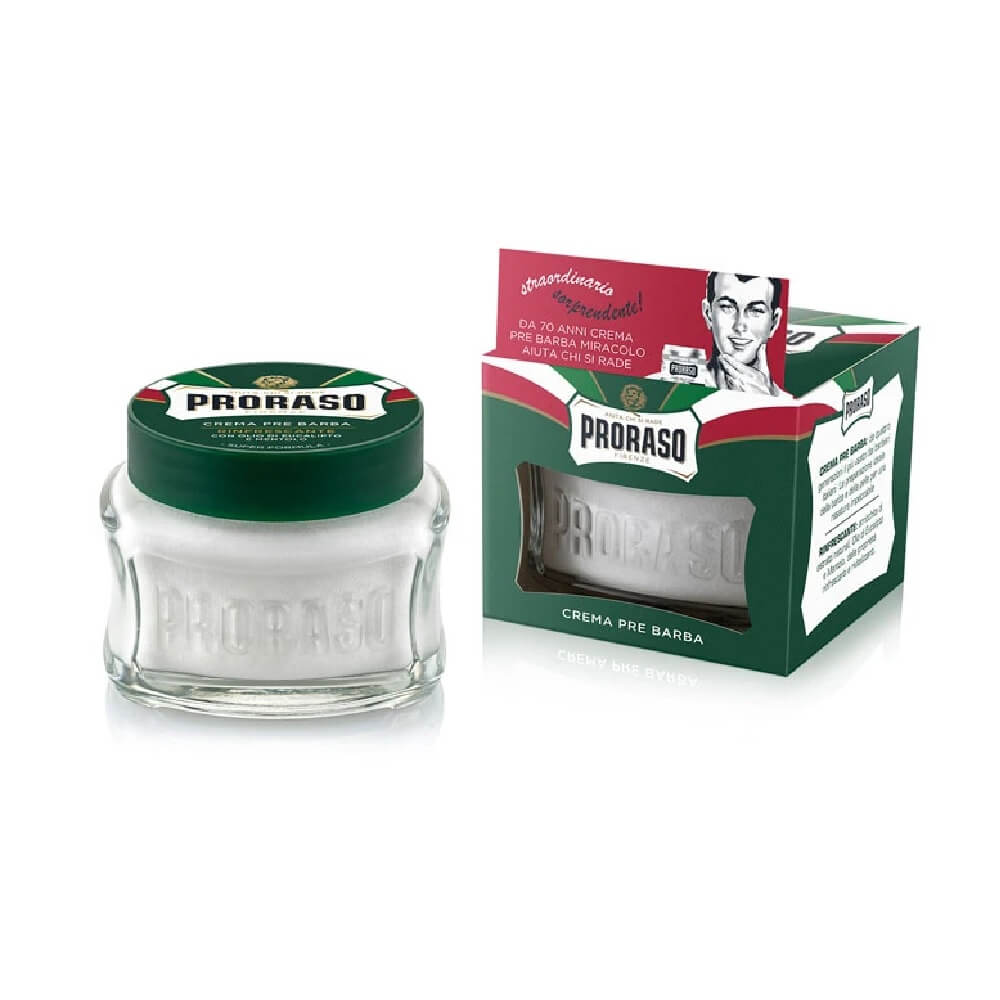 Proraso Pre-Shave Cream Eucalyptus and Menthol 100ml Green
