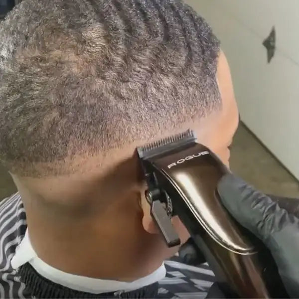 Stylecraft Replacement Double Black Diamond Carbon DLC Fixed Fade Blade with Shallow Tooth Cutter 2.0 Clipper Blade Set