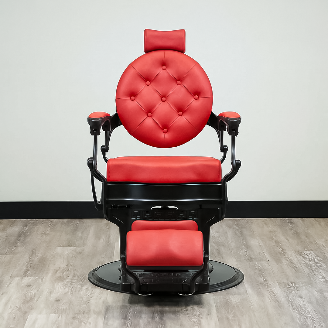 Sultan Barber Chair - Red