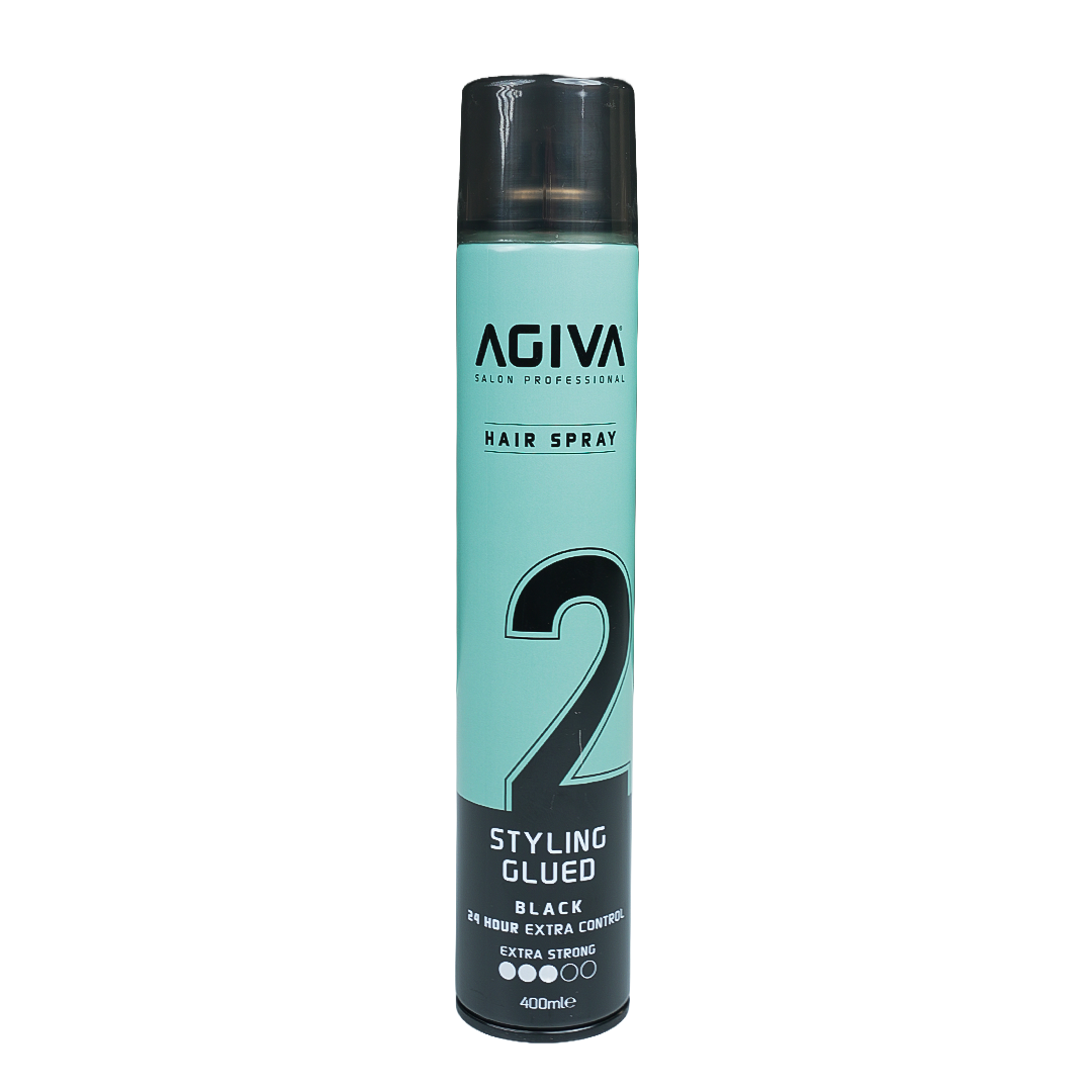 Agiva Hair Styling Spray Glued Black 02 400 mL