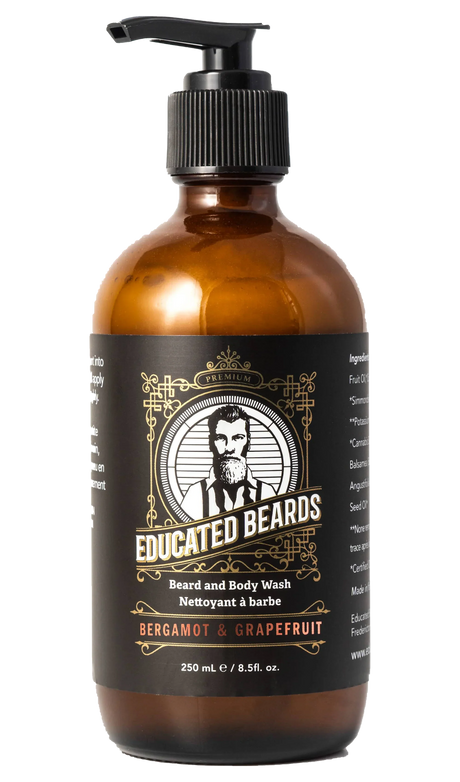 Educated Beards Bergamot Grapefruit Beard Wash 250ml