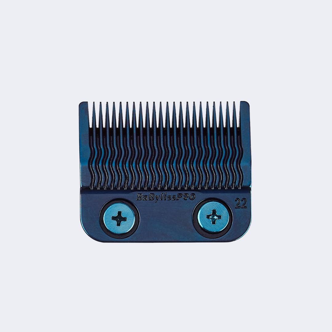 BabylissPro Blue Titanium Metal - Injection Molded (MIM) Precision Fade Blade (22 Teeth)