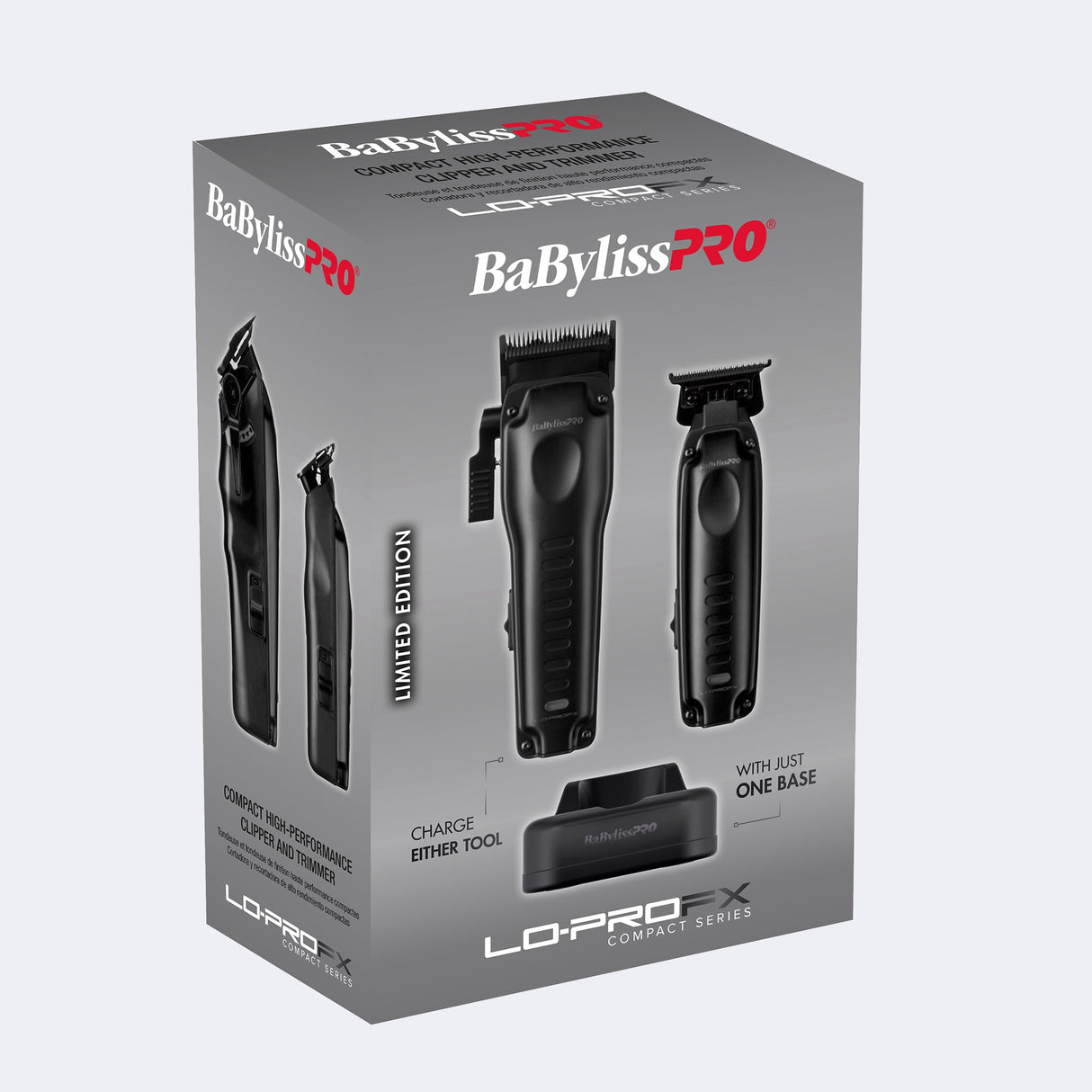 BaBylissPro Black Compact Lo Pro Clipper and Trimmer - Limited Edition