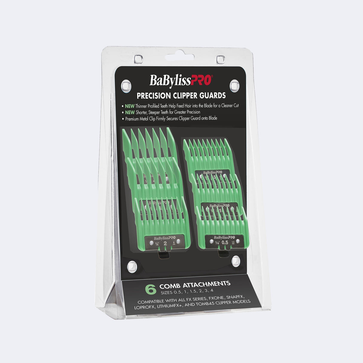 BabylissPro Precision Clipper Guards Green