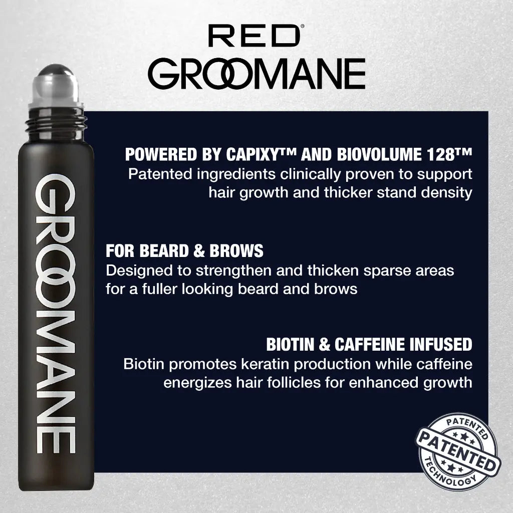 Groomane Roll-On Beard Growth Serum 14ML