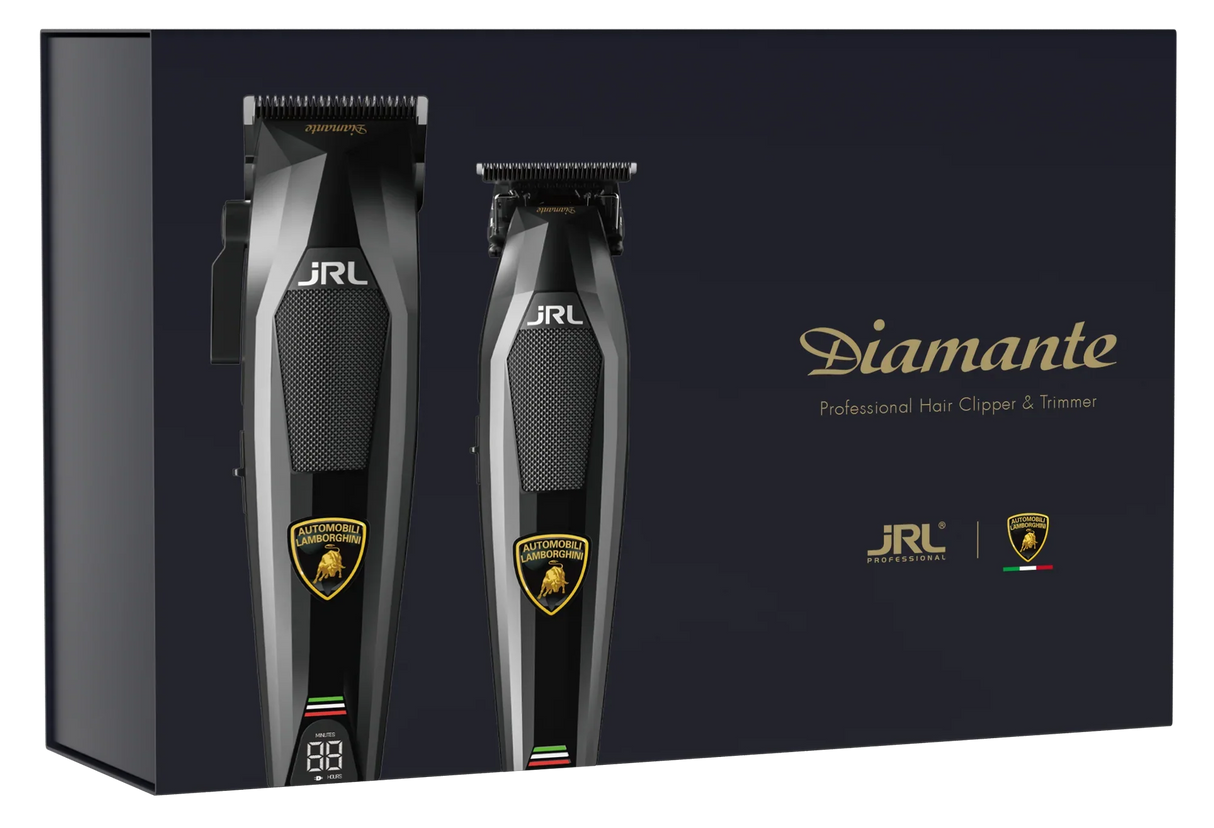 JRL Clipper + Trimmer Set - Black Lamborghini Diamante Collection