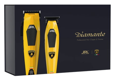 JRL Clipper + Trimmer Set - Yellow Lamborghini Diamante Collection