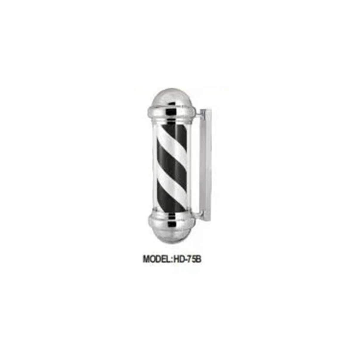 Levant Premium Barber Pole 03 - Chrome & Black 29"