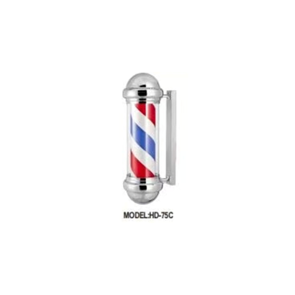 Levant Premium Barber Pole 04 - Chrome & Red/Blue 29"
