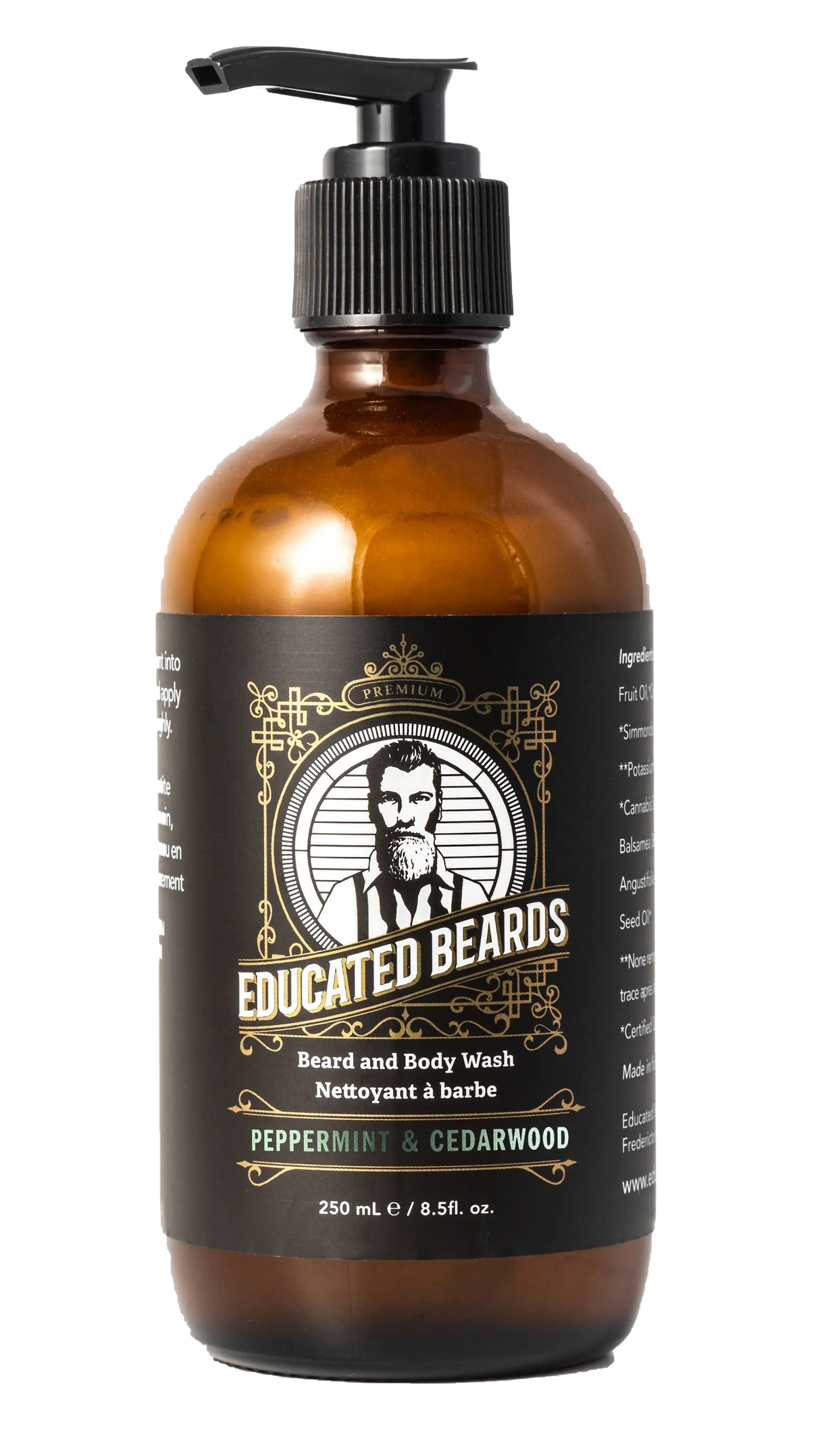 Educated Beards Peppermint Cedarwood Beard Wash 250ml