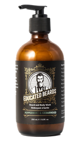 Educated Beards Peppermint Cedarwood Beard Wash 250ml