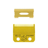 Stylecraft Fixed Gold Titanium Faper Blade with Gold Titanium Slim Deep Cutter