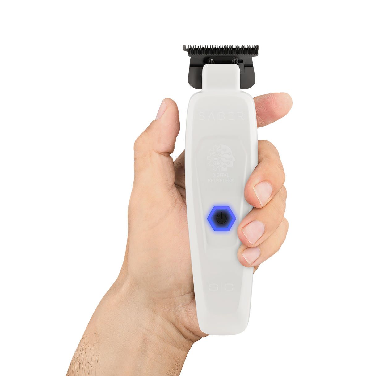 S|C Saber Cordless Brushless Motor Trimmer White (CS)