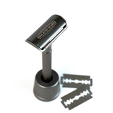 Educated Beards Safety Razor with Stand & 10 Blades