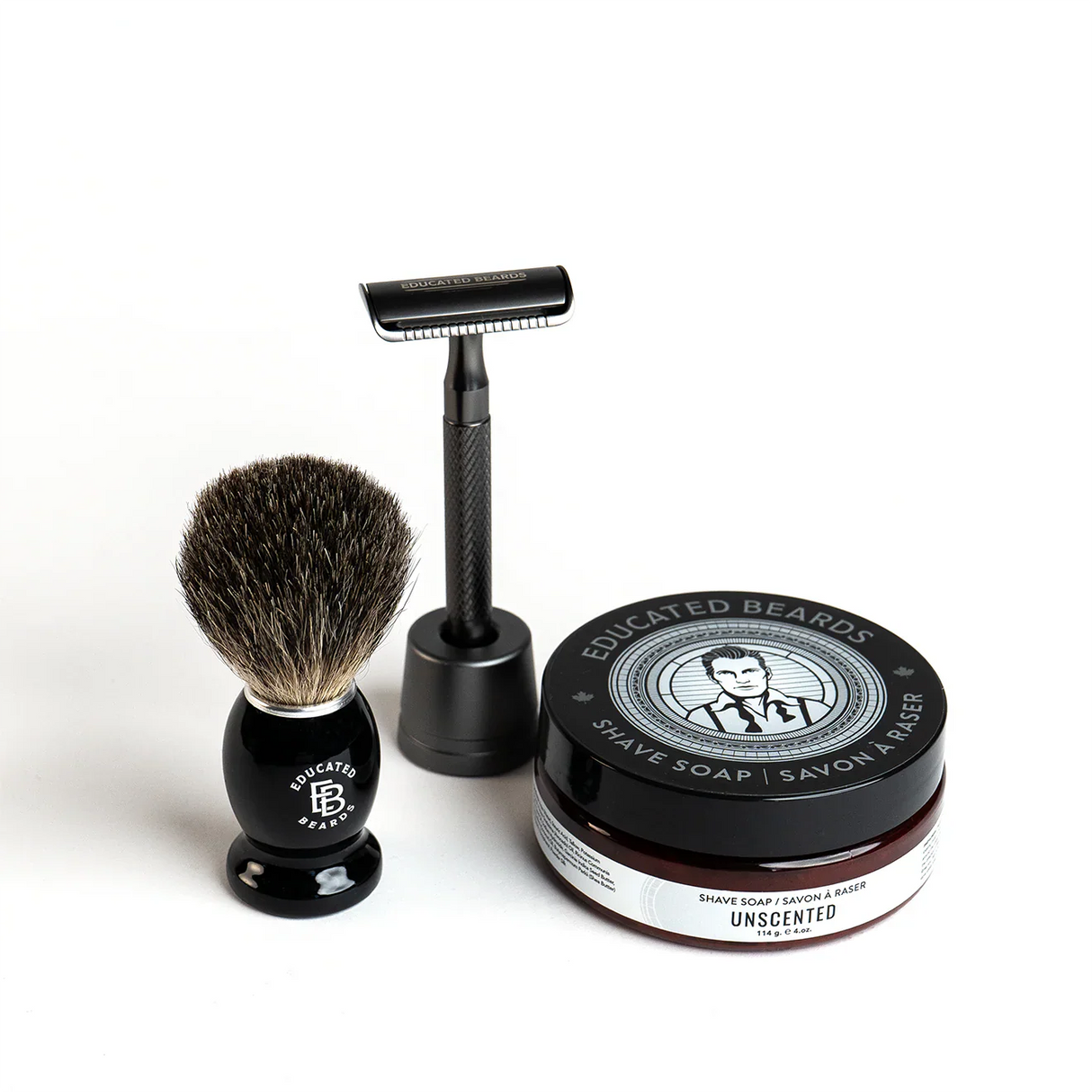Educated Beards Unscented Shave Kit