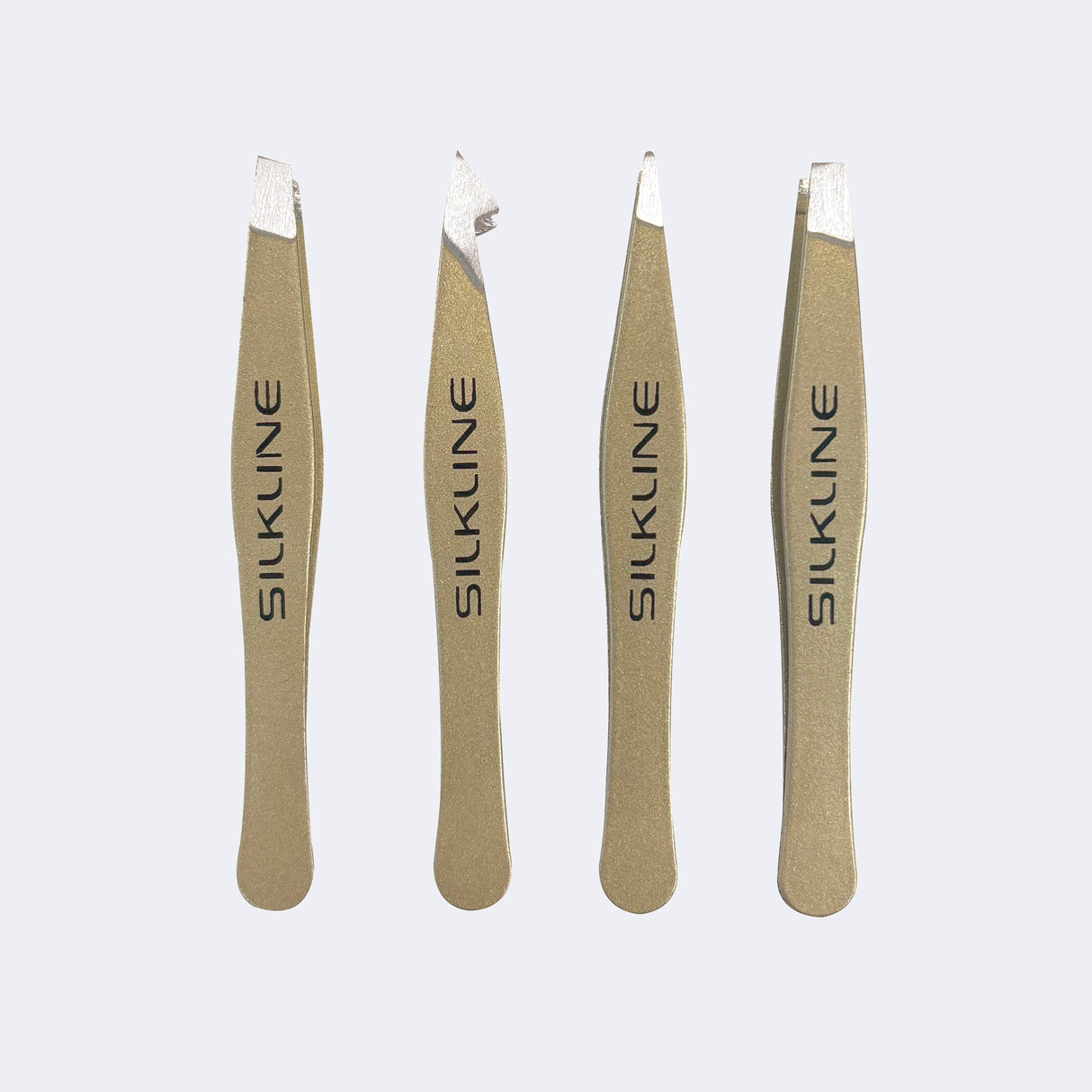 SILKLINE Professional Mini Tweezers Set - Metalix Limited Edition