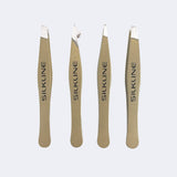 SILKLINE Professional Mini Tweezers Set - Metalix Limited Edition