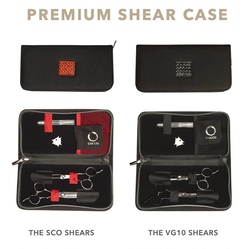 Cocco 5.5" Cutting Shear and 6" Thinning Shear (Left Hand Set)