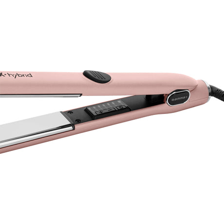 Gamma+ Rose Gold X-Hybrid Hair Straightening 1" Iron