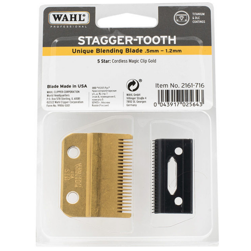 Wahl 5 Star Gold Stagger Tooth Blade