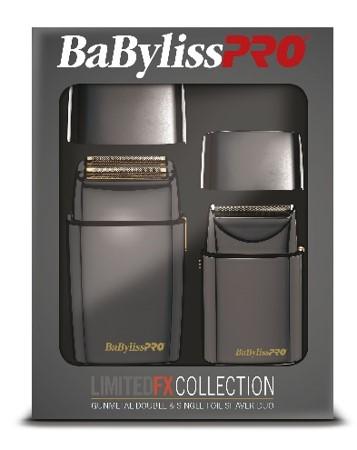 BabylissPro LimitedFX Gunmetal Double & Single Foil Shaver Duo