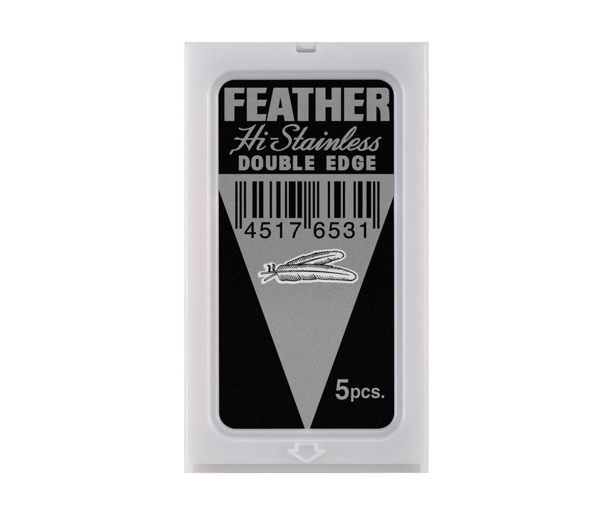 Feather Hi Stainless Double Edge Razor Blades (5 pk)