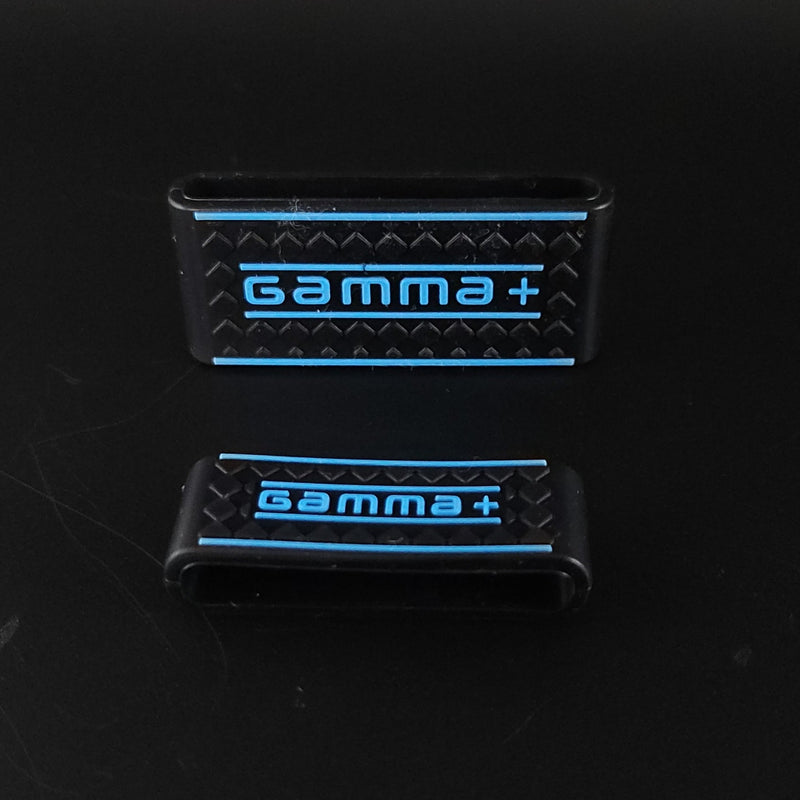 Gamma+ Clipper and Trimmer Grip Set (black with blue logo)