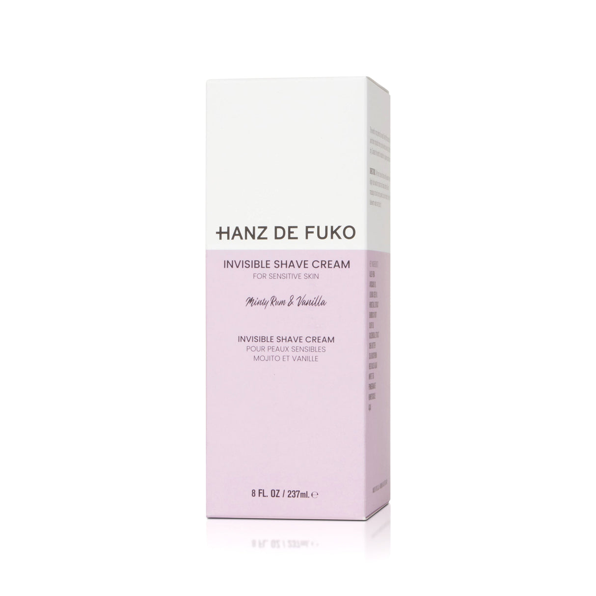 Hanz De Fuko Invisible Shave Cream 8oz