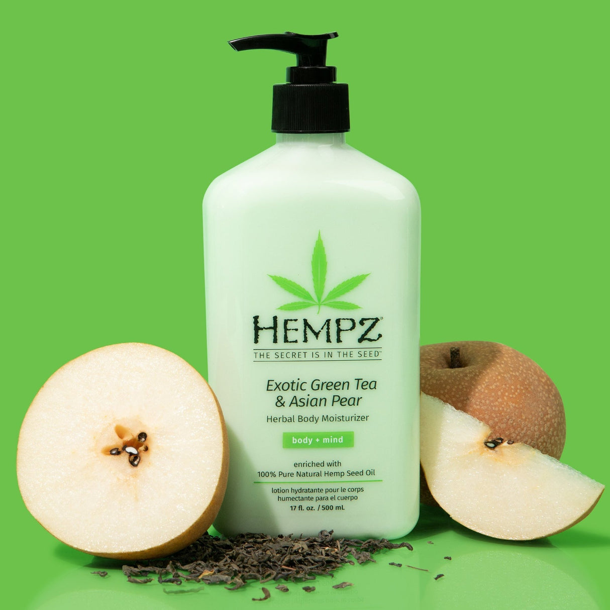 Exotic Green Tea & Asian Pear Herbal Body Moisturizer 17 OZ.