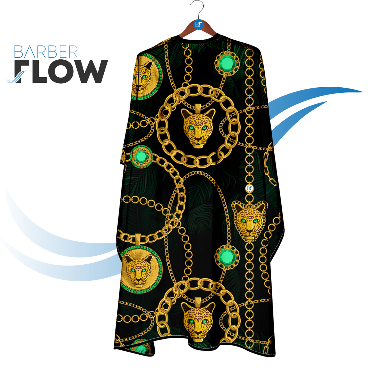 Barber Flow Leopard Chain Cape