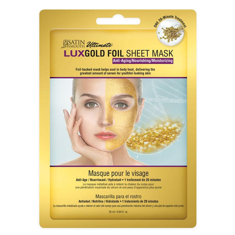 Satin Smooth Gold Foil Sheet Mask