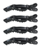 Wetbrush Big Mouth Clips Black (4 Pack)