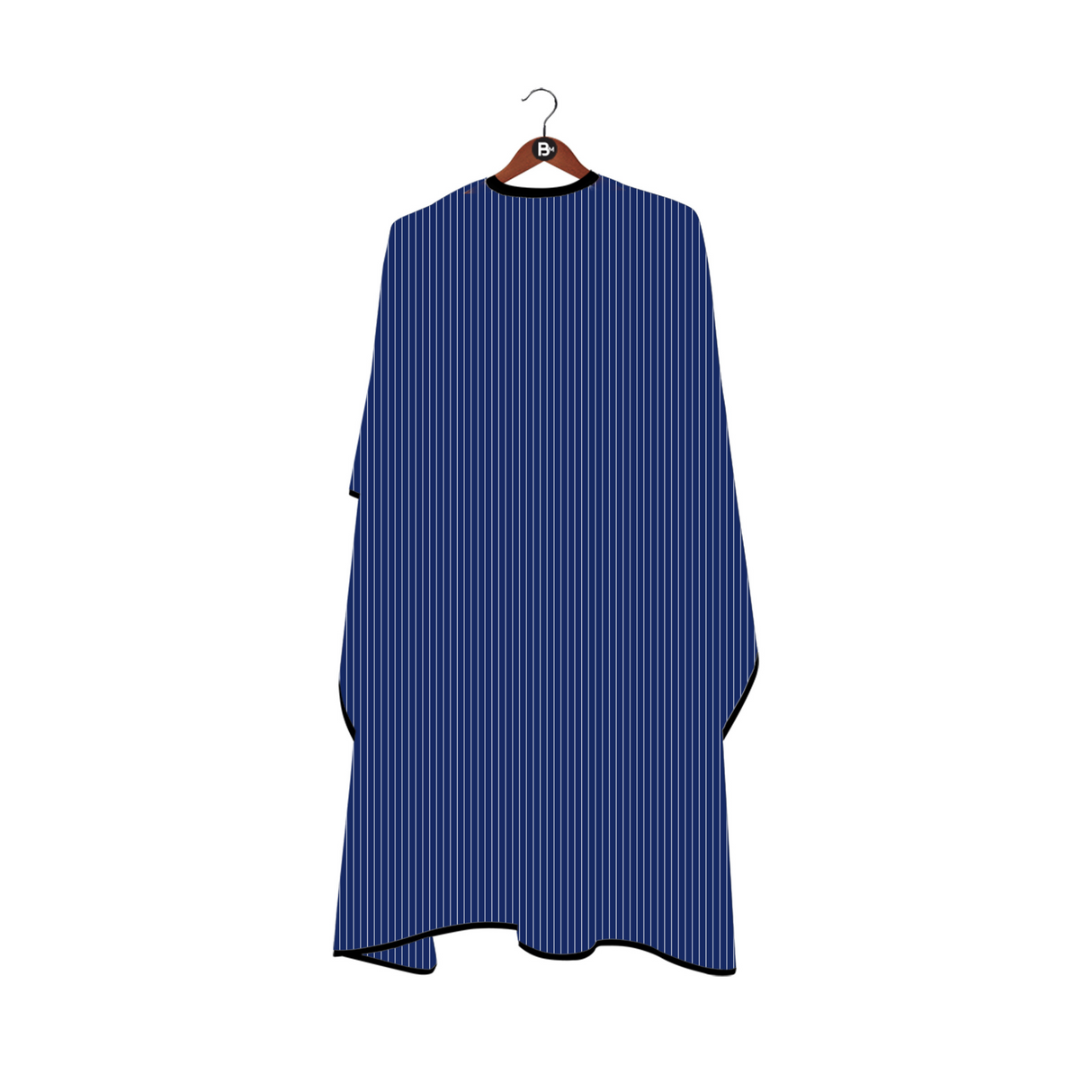 Barber Mood Blue W/ White Pinstripes Cape