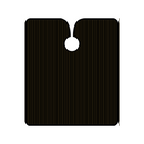 Barber Mood Black W/ Gold Pinstripes Cape