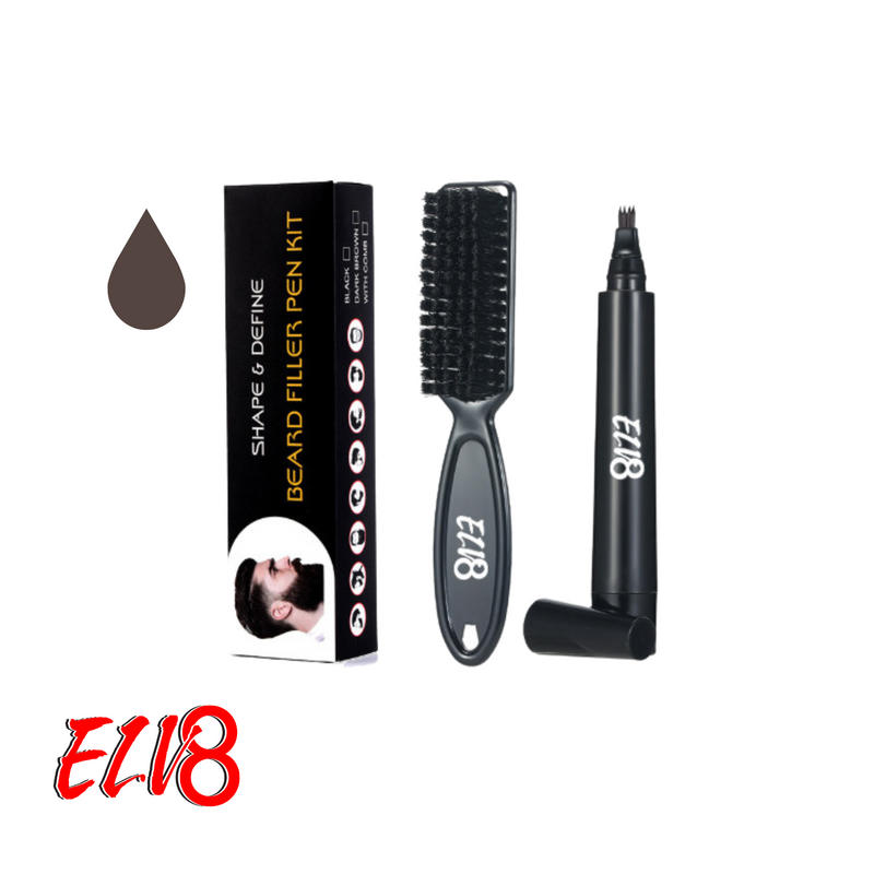 ELV8 Beard Filler Pen Kit Brown