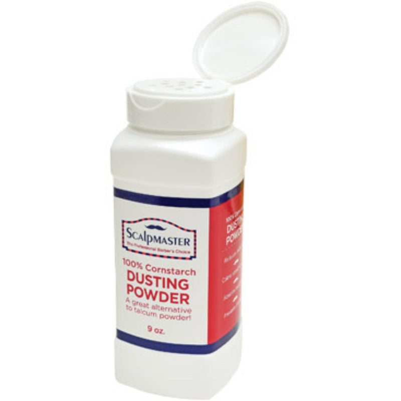 Scalpmaster 100% Cornstarch Dusting Powder 9 oz. - Empire Barber Supply