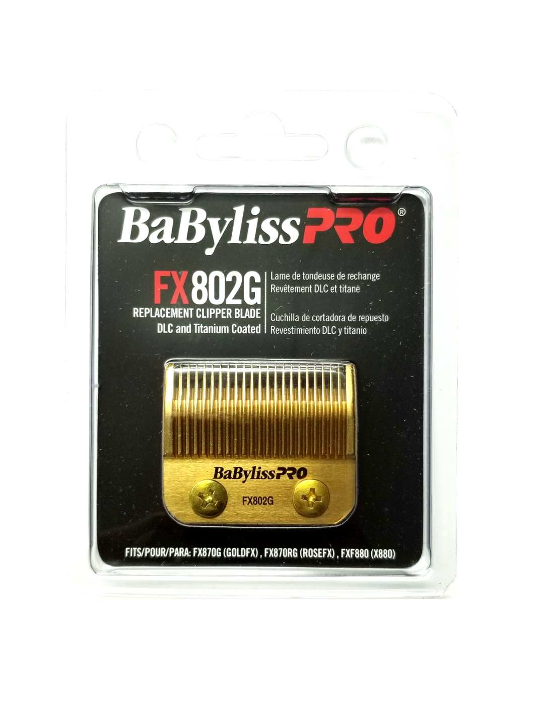 BabylissPro DLC Nickel Titanium GoldFX Clipper Replacement Blade